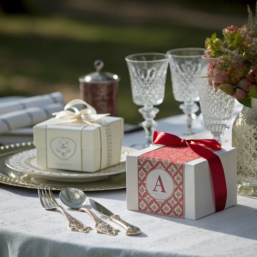 Geschenkartikel Romantisches Hochzeitsgeschenk für Braut und Bräutigam – stilvoll und liebevoll verpackt